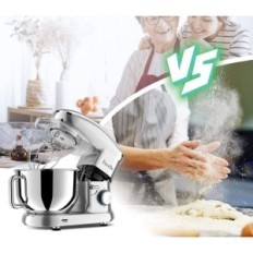 Robot da cucina, Farecelle, 1300 W, 10 Velocità, 5,5 L, Argento