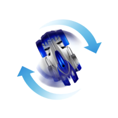 RC-bil kjøring på veggene og taket (15x8x4,3 cm)