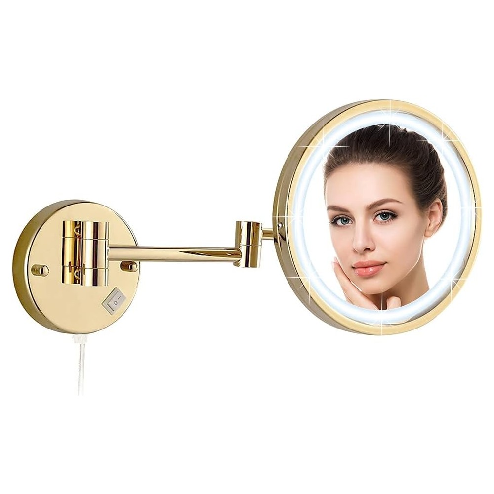 Cosmetic Jewelry with backlight, Ø 25 cm, gold, exhibition