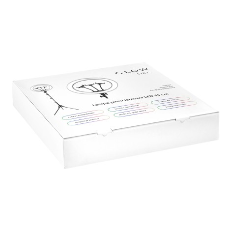 GLOW ringlamp 18" bsc met statief 45W — verpakking