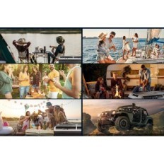 AAOBOSI šaldytuvas 90L kompresorius Dvi WiFi zonos 12/24V 230V