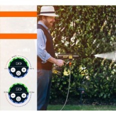 Gisam Batteria Pressione rondella 2x3a, Ugello regolabile da 1,08 GPM