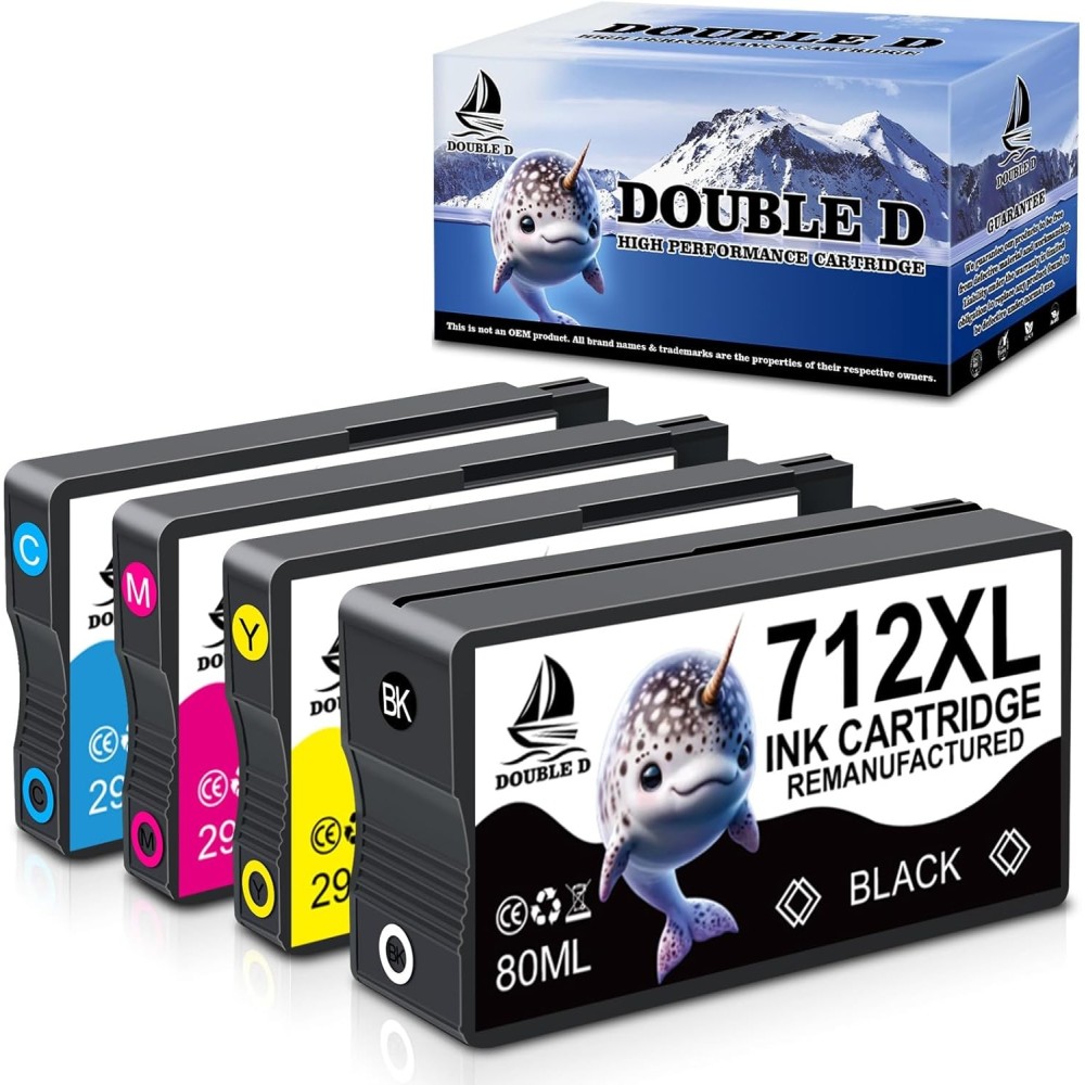 Double D 712-Ersatz HP 712 mit DesignJet T650, NO SET