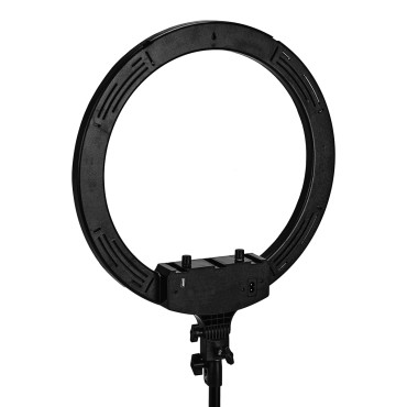 Lampe anneau GLOW 18" BSC RGB avec trépied 45W — vue de face