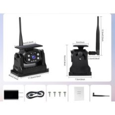 Hodose WIFI 1080P Wireless Solar Camera met magnetische handvat