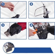 200W KOMSEPE Elektrisch mes voor piepschuim 0-600 ° C, gebruikt