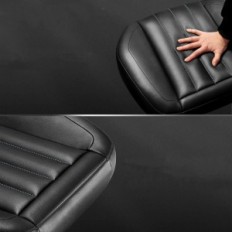 Eureka ergonoomiline kontori väljaheide reguleeritav 35-43 cm pöörlev 360 ° must