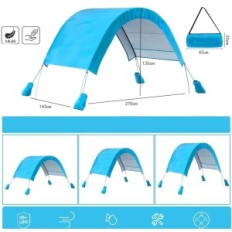 JOLITAC Beach Telk 270 cm UV kaitsekotid sinise liiva 2-4 operatsioonisüsteemiga