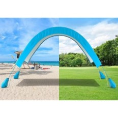 Jolitac Beach Tent 270 cm UV-skyddspåsar med blå sand 2-4 OS