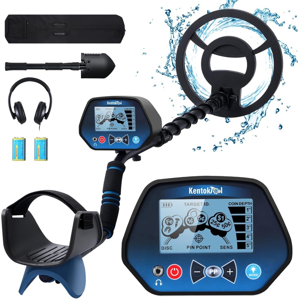 Kentoctool Professional LCD Metal Detector Justerbar Coil 25,5 cm
