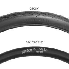 Sada 2 YUNCM 26x2.0 Pneumatiky jízdních kol s 32 mm av otvory pro MTB