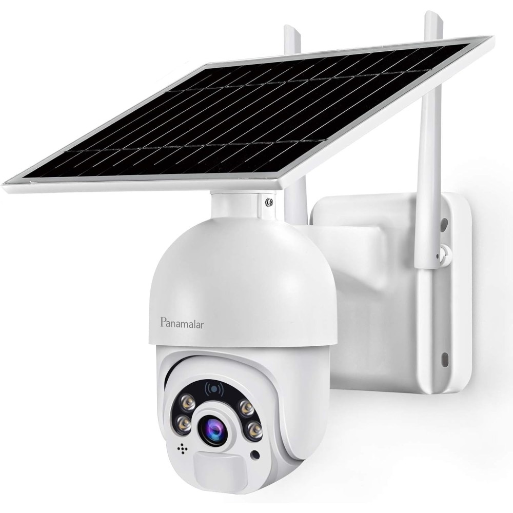 Poškodovana brezžična kamera Solar 1080P 360 ° Wi-Fi Panamalar S20