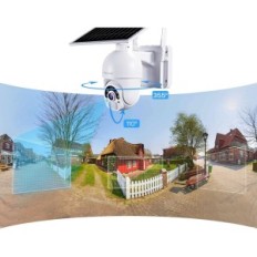 Poškodovana brezžična kamera Solar 1080P 360 ° Wi-Fi Panamalar S20