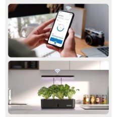 idoo sisäinen kasviperäinen puutarha, jossa LED-valaistus hydroponinen järjestelmä yrtteihin ja kasvien jalostukseen