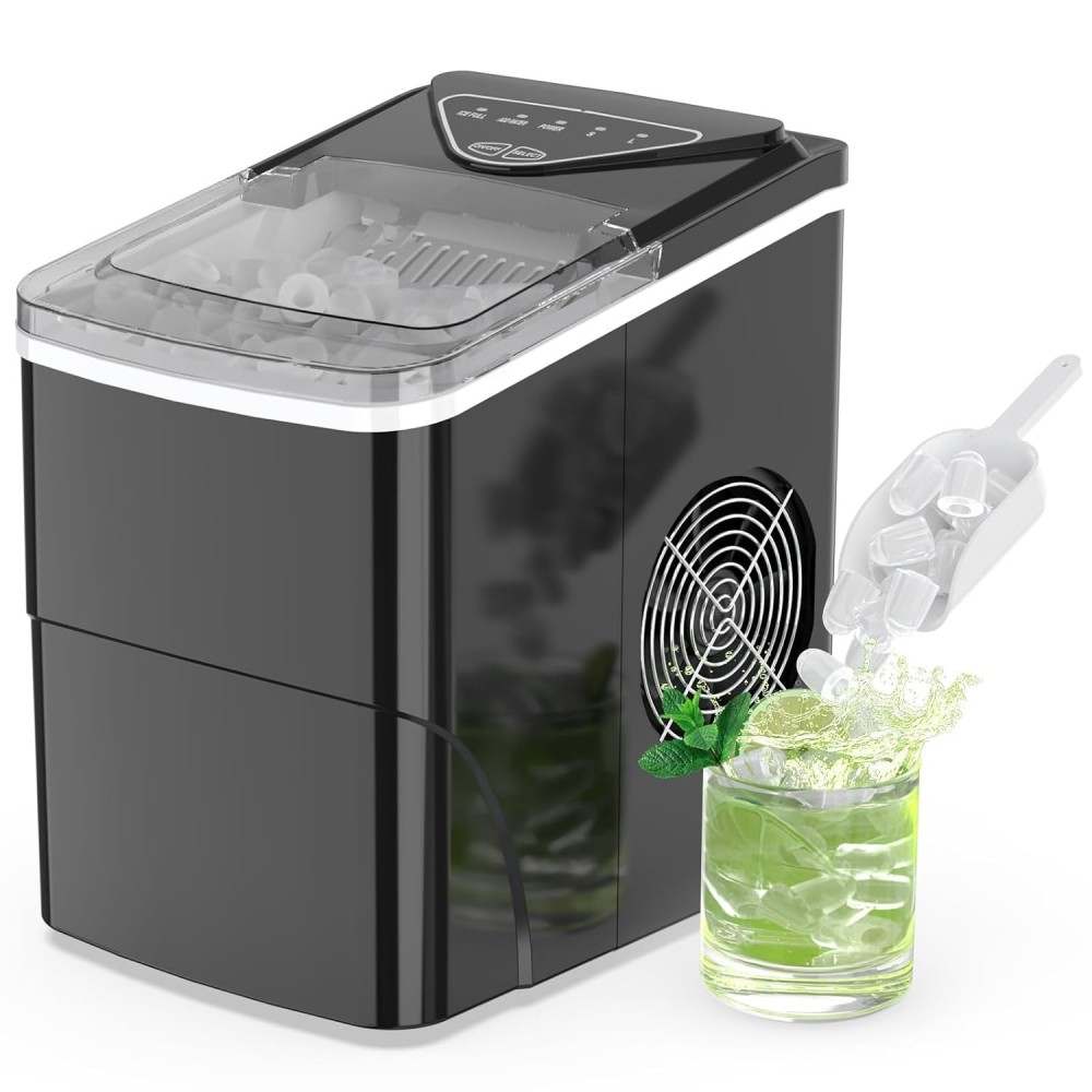 Foing, 2L Razor de glace, 6 minutes Préparation, avec LED, Noir