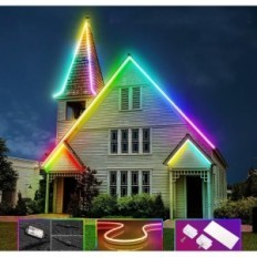 LED Tape Lichaser RGB + IC 20m med WiFi, vandtæt, musiksynkronisering