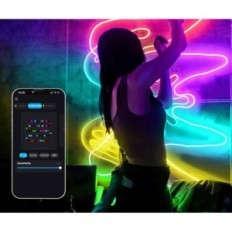 LED Tape Lichaser RGB + IC 20m med WiFi, vanntett, musikksynkronisering