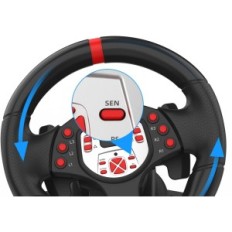 Žaidimo vairas su doyo pedals, suderinama su PS4, PS3, PC, jungiklis