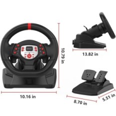 Žaidimo vairas su doyo pedals, suderinama su PS4, PS3, PC, jungiklis