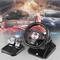 Game stuurwiel met Doyo-pedalen, compatibel met PS4, PS3, PC, Switch