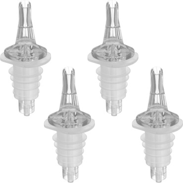 Nalijte steklenico Cock Dispenser - prozorni komplet 4pcs.