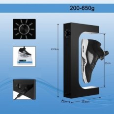 Uvehas drijvend display-standaard op sneakers met LED-verlichting