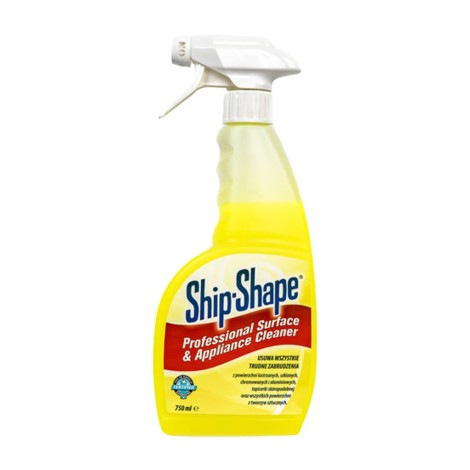 Barbicide Ship Shape Spray 750 ml per rimuovere lacca e macchie ostinate da tutte le superfici — vista frontale