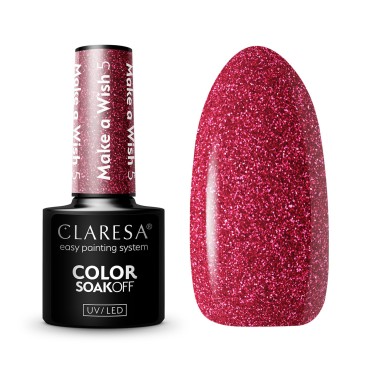 CLARESA Hybrid Polish Make a wish 5 -5g — items shown together