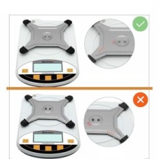 Damaged laboratory balance calibration Bonvoisin