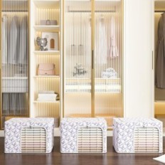 KANCAMPI pastiprināta kokvilnas krātuves kaste, 4 gab.