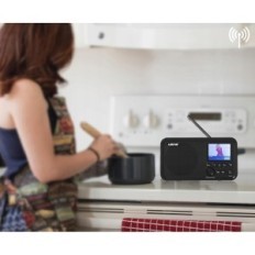 Bluetooth Bluetooth DAB / FM Radio usado, 2,41 '' 4000mAh microSD / TF / AUX Leicke