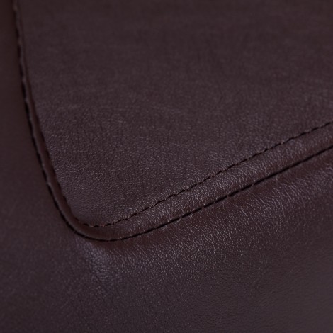 Poltrona da parrucchiere Gabbiano Helsinki marrone — primo piano della superficie