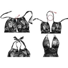 Eastelegant einteiliger Badeanzug für Frauen, XL-Größe