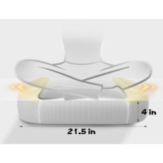 Gaming chairs PZDTO with footrest and pillow up to 150 kg, black