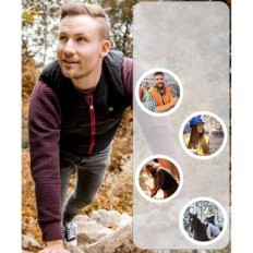 Termisk väst Muawo för män och kvinnor, upp till 55 ° C, L, används