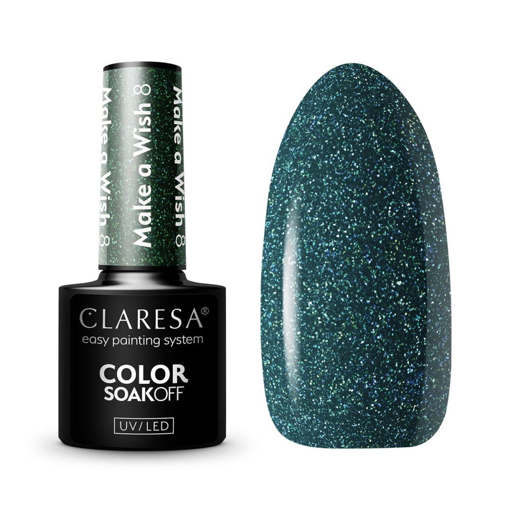 CLARESA Vernis Hybride Make a Wish 8 - 5g — ensemble présenté