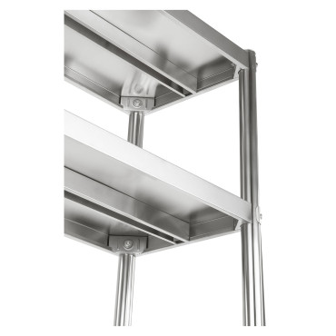 Rack in acciaio inox gastronomico 120x48.5x155cm