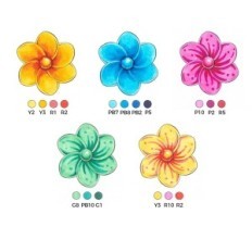 Alcoholic Markers Ohuhu Honolulu 48 Colors Double Tip, Used