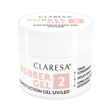 Claresa Rubber építő gél 2 45g — elölnézet