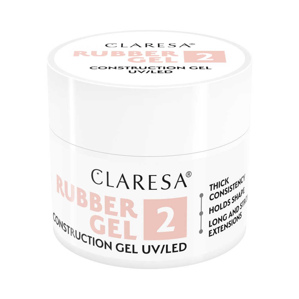 Claresa Rubber Gel de Construction 2 45g — vue de face
