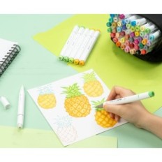 Alkoholické markery OHUHU HONULULU 48 Barvy dvojité tip, použitý