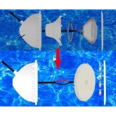 LED Lylmle R-PL01-CS35W-D Προβολέας λεκάνης λεκάνης γεμάτο με ρητίνη, 35W