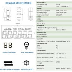 CHNT DDSU666-CT Single-Phase Electronic Intelligent Energy Counter