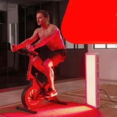 Hordozható lámpa piros fénnyel Bestqool 50W lámpa LED fénykezeléshez fájdalom, regeneráció és jobb keringés