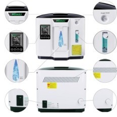 Defective DeDAKJ DE-1A hapniku seade kodu kasutamiseks, 1-7 l / min