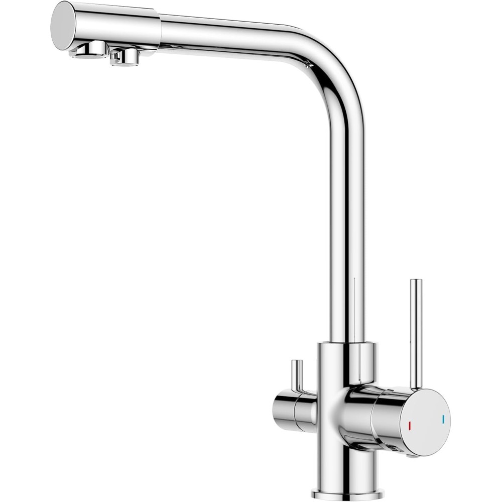 Batteria da cucina Foreius EUKF61CH, 3-way, acciaio inossidabile, fiera Chrome