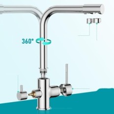 Batteria da cucina Foreius EUKF61CH, 3-way, acciaio inossidabile, fiera Chrome
