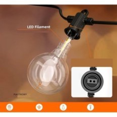 LED lempos Krawaya 23 M vandeniui garboliai už išorinį apdailą