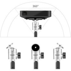 Udstillingsstativ til Qwall projektor 30-100 cm Grå justerbar gulvholder til projektor