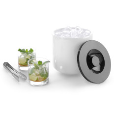 Ice isbeholder på hvid is med sort låg 5L
